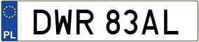 Truck License Plate